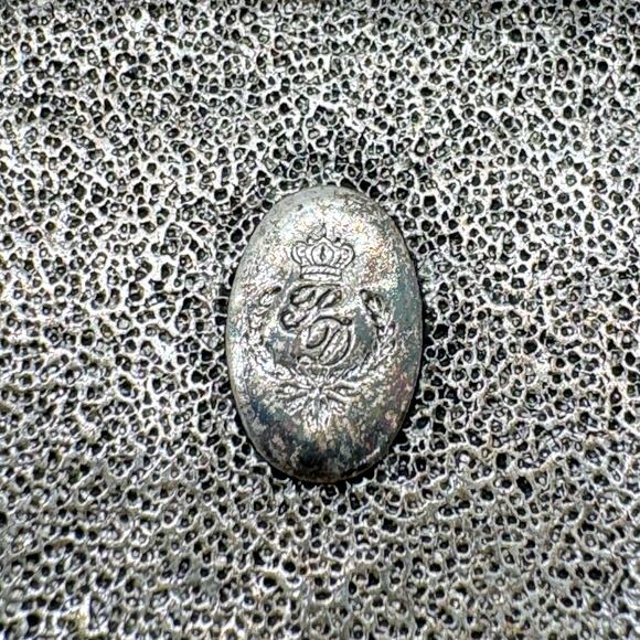 Vintage Premier Designs Silver Tone Black Stone Pendant and Chain Crown Stamped - Picture 11 of 12